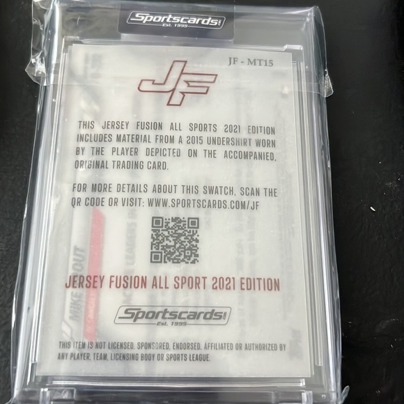 Sealed mike trout jersey fusion - Picture 2 of 2